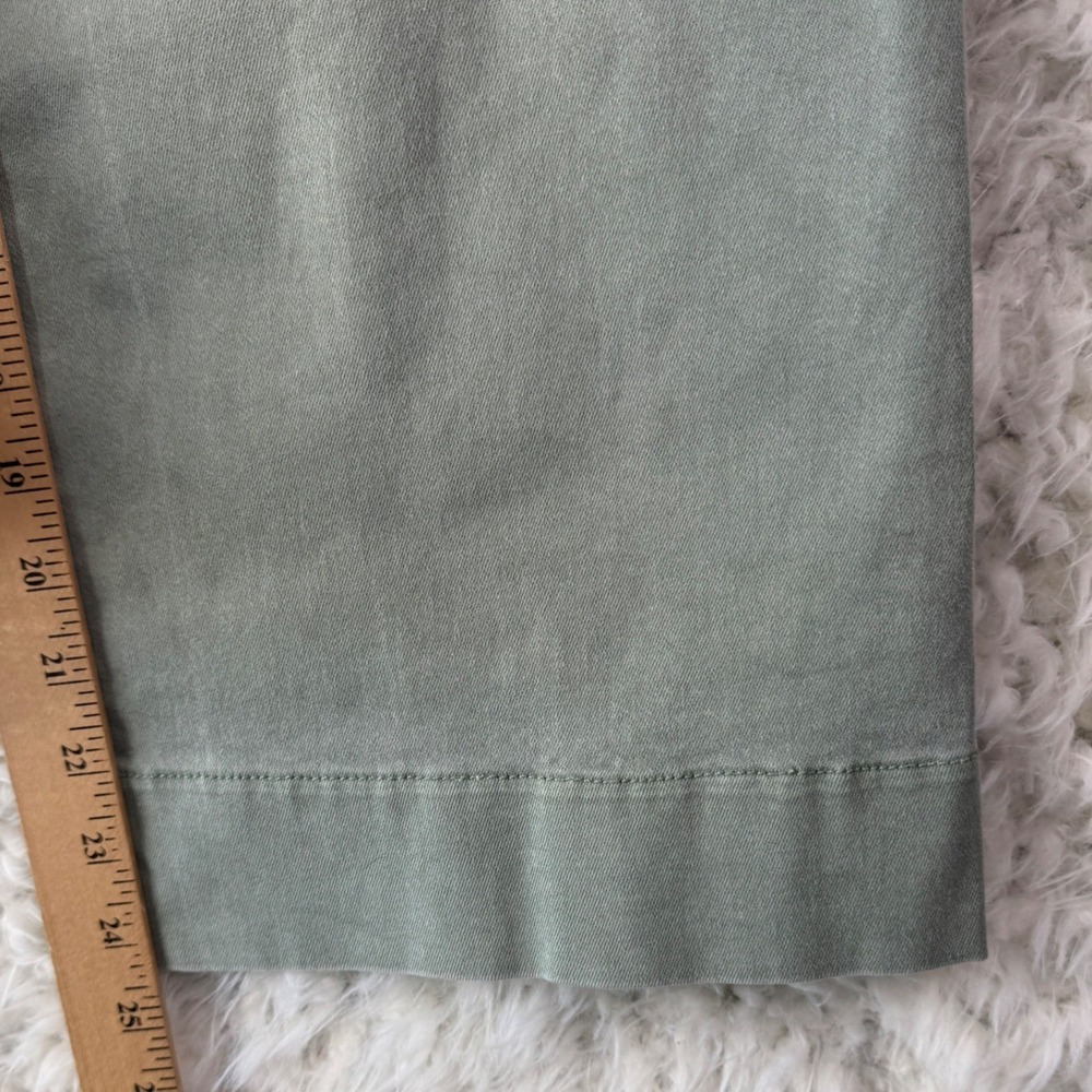 Lauren Conrad Wide Leg Pants Size 2 Sage Green High Rise Utility Boho Minimalist - Picture 7 of 9